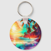Fantasy Tropical Island Schlüsselanhänger (Rückseite)