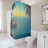 Fantasy Tropical Sea Lagoon Duschvorhang (Beispiel)