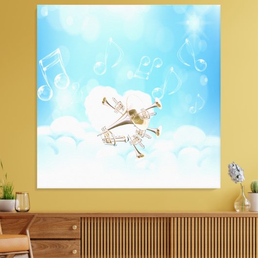 Fantasy Trumps Wrapped Canvas Leinwanddruck (Insitu (Wohnzimmer))