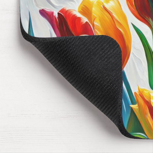 Fantasy Tulip Bouquet Mousepad (Ecke)