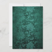 Fantasy Türkis und Gold Bridesmaiers Luncheon Einladung (Rückseite)