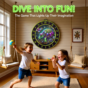 Fantasy Turtle Butterfly Rustic Lodge Dekoration Dartscheibe