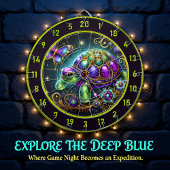 Fantasy Turtle Butterfly Rustic Lodge Dekoration Dartscheibe