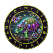Fantasy Turtle Butterfly Rustic Lodge Dekoration Dartscheibe (vorne)