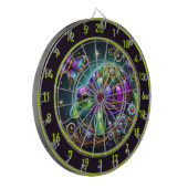 Fantasy Turtle Butterfly Rustic Lodge Dekoration Dartscheibe (Vorderseite Links)