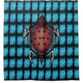 Fantasy Turtle Tattoo Duschvorhang (Vorderseite)