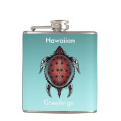 Fantasy Turtle Tattoo Flachmann (Vorderseite)