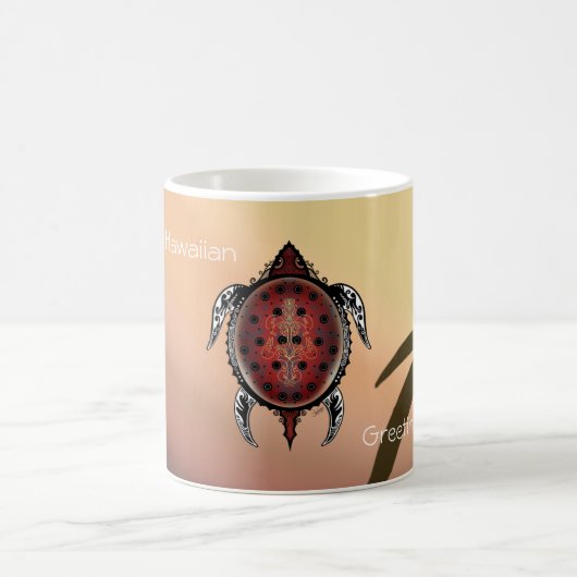 Fantasy Turtle Tattoo Kaffeetasse (Mittel)