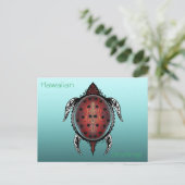 Fantasy Turtle Tattoo Postkarte (Stehend Vorderseite)