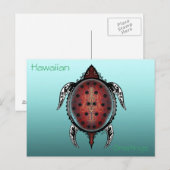 Fantasy Turtle Tattoo Postkarte (Vorne/Hinten)