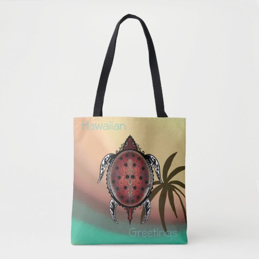 Fantasy Turtle Tattoo Tasche (Vorderseite)