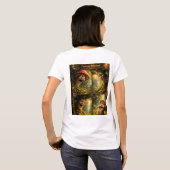 Fantasy Unfug doppelseitiger verzauberter Wald t p T-Shirt (Schwarz voll)