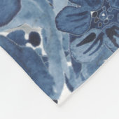 Fantasy Unicorn Blaue Blumen Butterflies Girly Fleecedecke (Ecke)