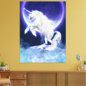 Fantasy Unicorn Hallion Lila Moon Leinwanddruck (Insitu (Wohnzimmer))