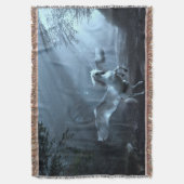 Fantasy Unicorn im Wald Decke (Vorderseite Vertikal)