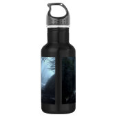 Fantasy Unicorn im Wald Edelstahlflasche (Rückseite)