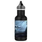 Fantasy Unicorn im Wald Edelstahlflasche (Rechts)