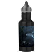 Fantasy Unicorn im Wald Edelstahlflasche (Links)