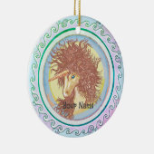 Fantasy Unicorn Keramik Ornament (Rechts)