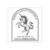 Fantasy Unicorn Library aus der Bibliothek Gummistempel (Prägung)
