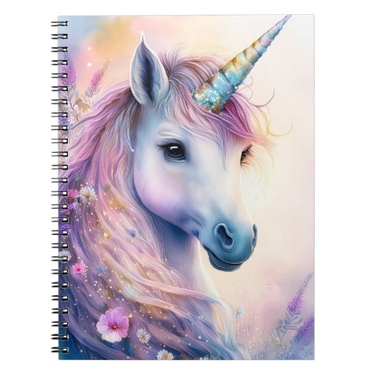 Fantasy Unicorn Notebook 6,5 x 8,75 Zoll Notizblock (Vorderseite)