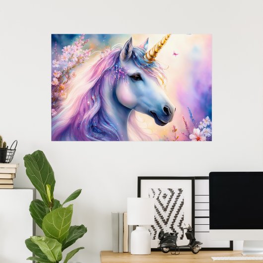 Fantasy Unicorn Poster (Heimbüro)