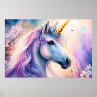 Fantasy Unicorn Poster