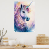 Fantasy Unicorn Poster (Küche)