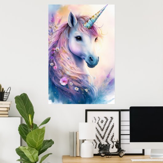 Fantasy Unicorn Poster (Heimbüro)