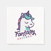Fantasy Unicorn Serviette (Vorderseite)