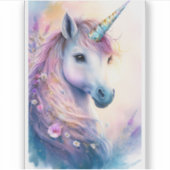 Fantasy Unicorn Sticker (Vorderseite)