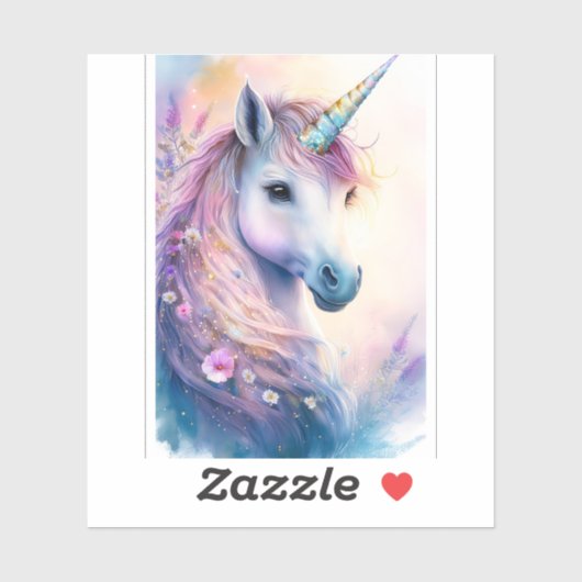 Fantasy Unicorn Sticker (Blatt)