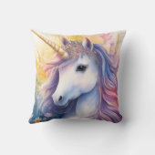 Fantasy Unicorn Throw Kissen (Rückseite)
