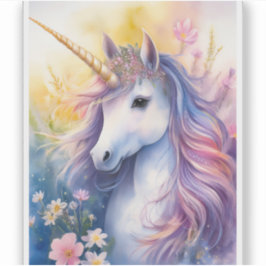 Fantasy Unicorn Transparenter Sticker