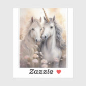 Fantasy Unicorn Transparenter Sticker (Blatt)