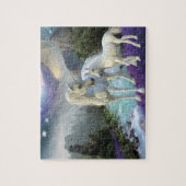Fantasy Unicorn und Foal Mystical Puzzle (Vertikal)