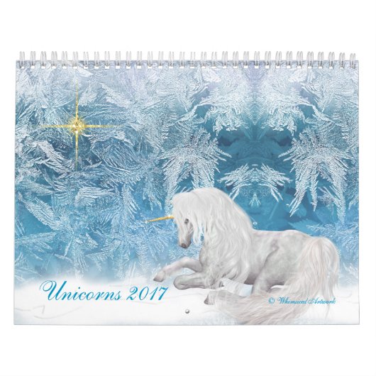 Fantasy Unicorns and Pegasus on Ice 2017 Calendar Kalender (Titelbild)