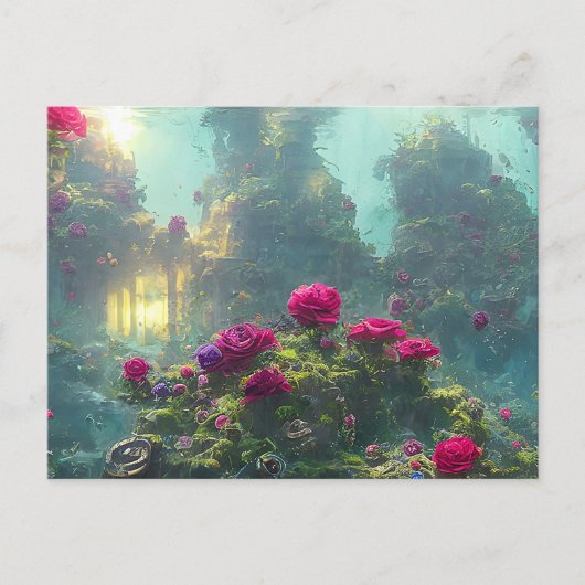 FANTASY Unter Wasser - Postkarte (Vorderseite)