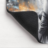 Fantasy urban Fee elegante Schönheitsfeuerlichter Mousepad (Ecke)