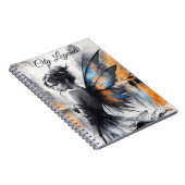 Fantasy urban Fee elegante Schönheitsfeuerlichter Notizblock (Rechte Seite)