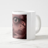 Fantasy: Verfallenes Haus mit riesigem Augapfel Jumbo-Tasse (Vorderseite Rechts)