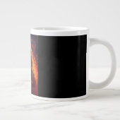 Fantasy-Version eines Clown-Gesicht-Tigermottenfal Jumbo-Tasse (Rechts)