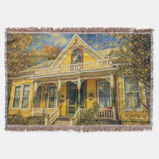 Fantasy-Victorian-Haus in Gelb Decke (Vorderseite)