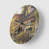 Fantasy-Victorian-Lebkuchen I Runde Wanduhr (Winkel)