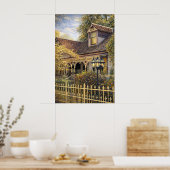 Fantasy-Victorian-Lebkuchenhaus I Poster (Küche)
