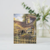 Fantasy-Victorian-Lebkuchenhaus I Postkarte (Stehend Vorderseite)