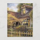 Fantasy-Victorian-Lebkuchenhaus I Postkarte (Vorderseite)