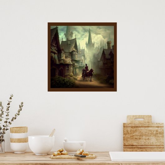 Fantasy Viktorianisch England 1 Poster (Küche)