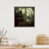 Fantasy Viktorianisch England 3 Poster (Küche)