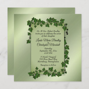 Fantasy Vines Wedding Invitation 5,5" x 5,5" Einladung